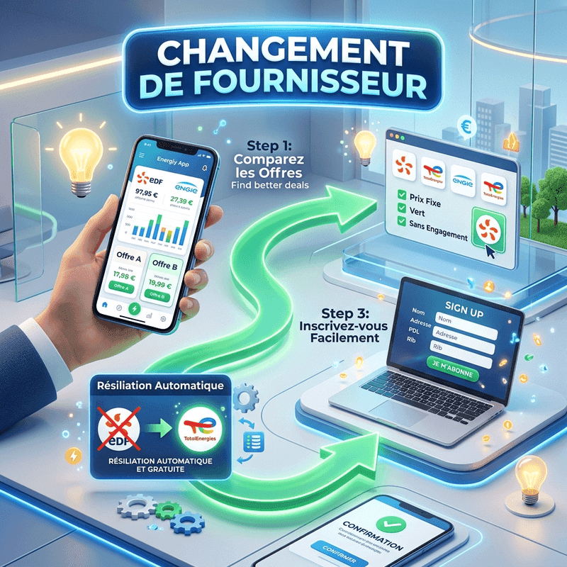 Changer de Fournisseur Sans Coupure (Guide 2026)
