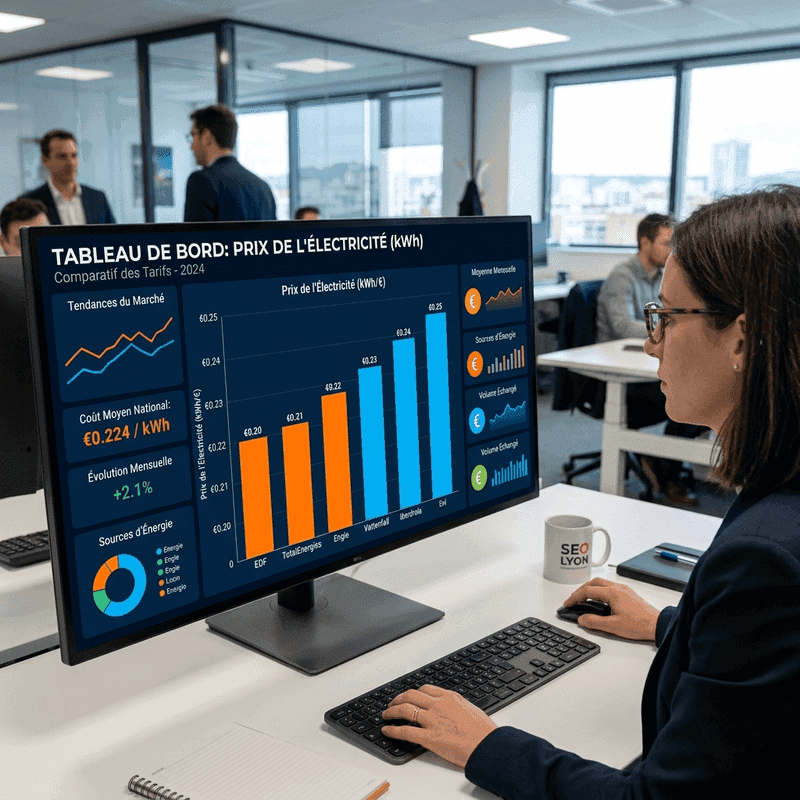 Analyse des prix du kWh de l'électricité avec Engie expert