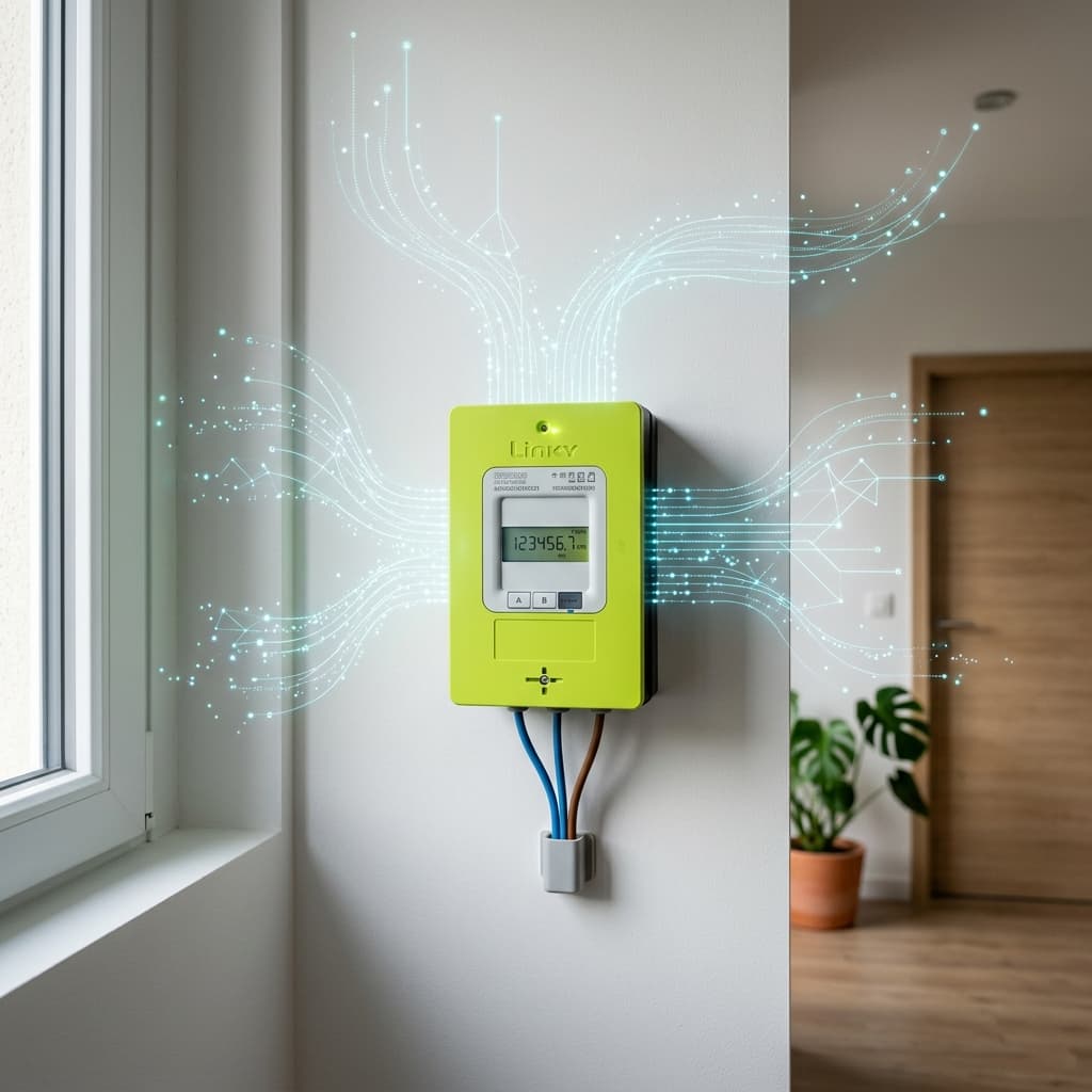 Compteur Linky intelligent connecté au réseau en France