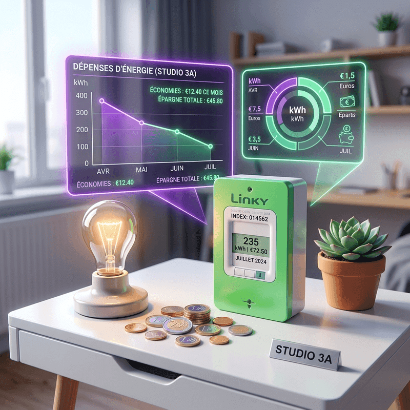 Budget électricité et facture pour un étudiant