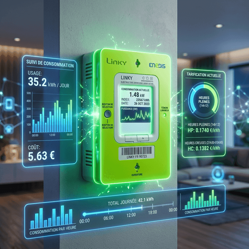 Optimisation des heures creuses avec le compteur Linky