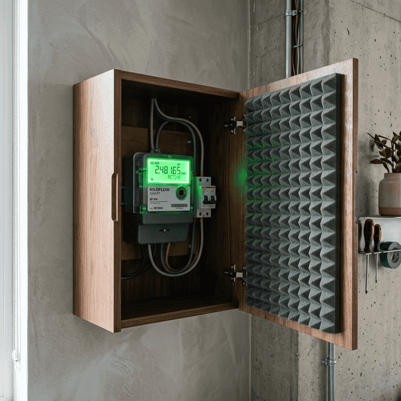 Isolation phonique et coffret acoustique pour compteur Linky