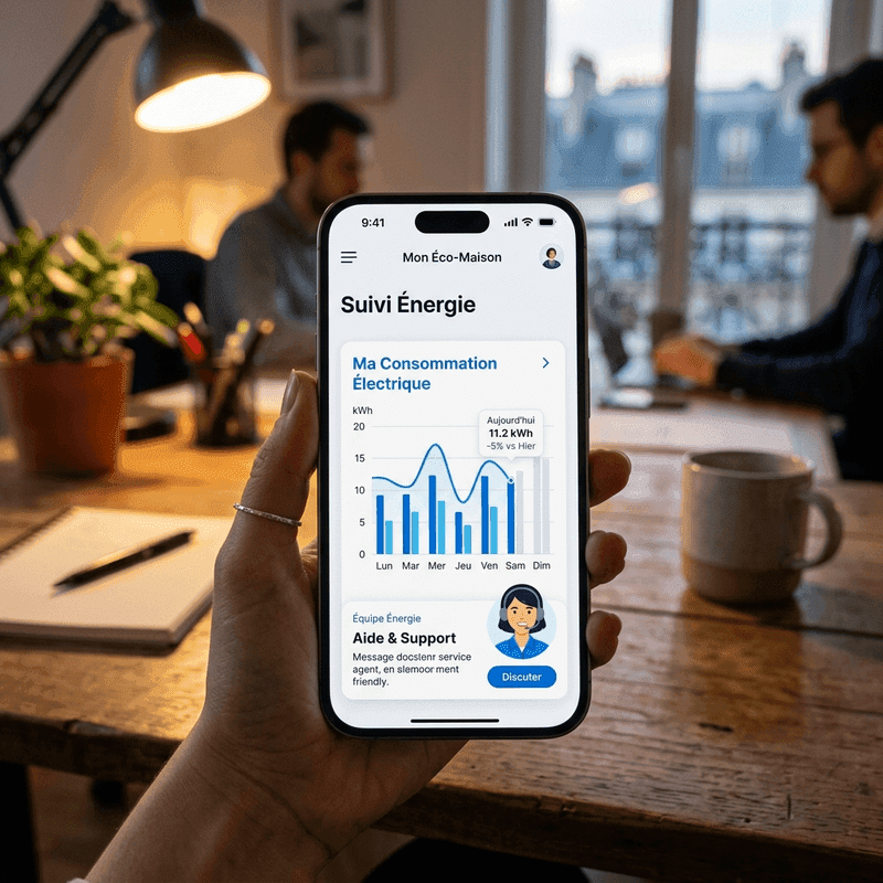 Service client EDF et application mobile expert