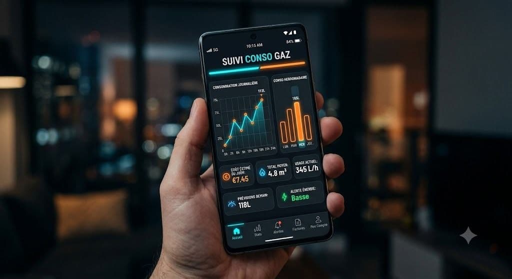 Schéma du fonctionnement de la transmission de données du compteur Gazpar